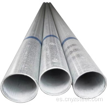 Tubo de acero galvanizado enrollado ASTM A53 GR.B